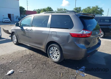 2016 Toyota Sienna Xle 8 Passenger из США, поврежденный, VIN 5TDYK3DC7GS691618